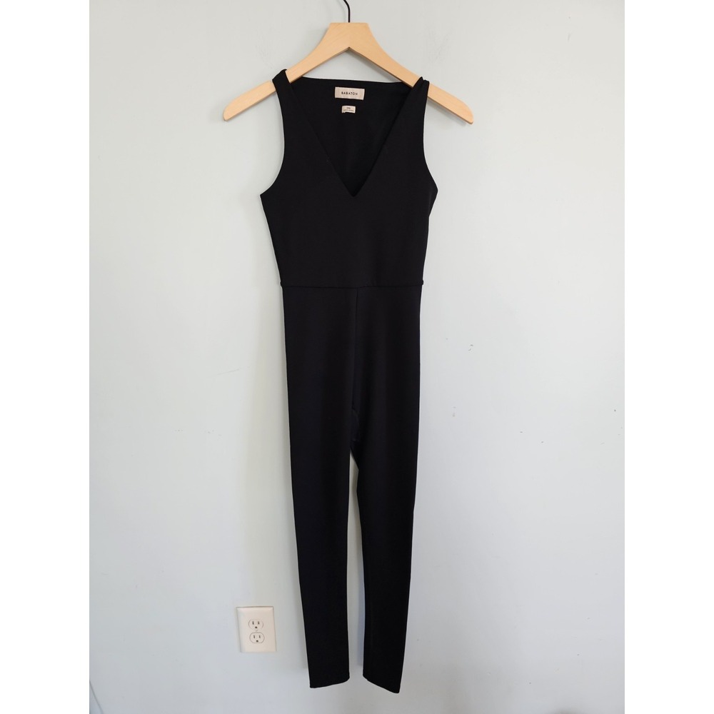 Babaton Size XXS Black Seamus Jumpsuit Sleeveless Aritzia Top Pants Bottom